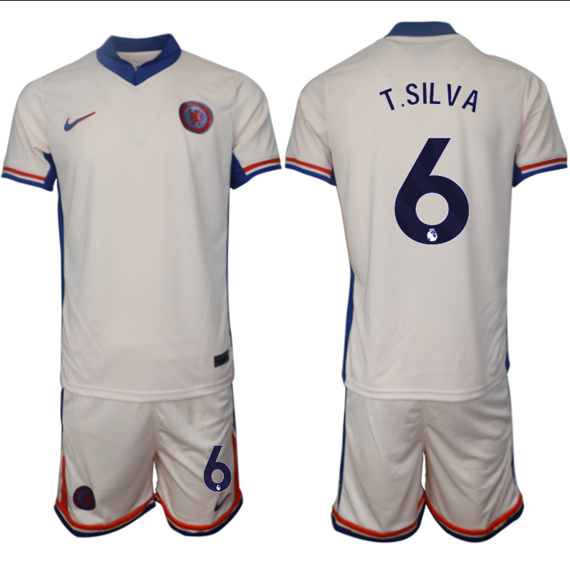 Men 2024-2025 Club Chelsea away Cream #6 Soccer Jersey